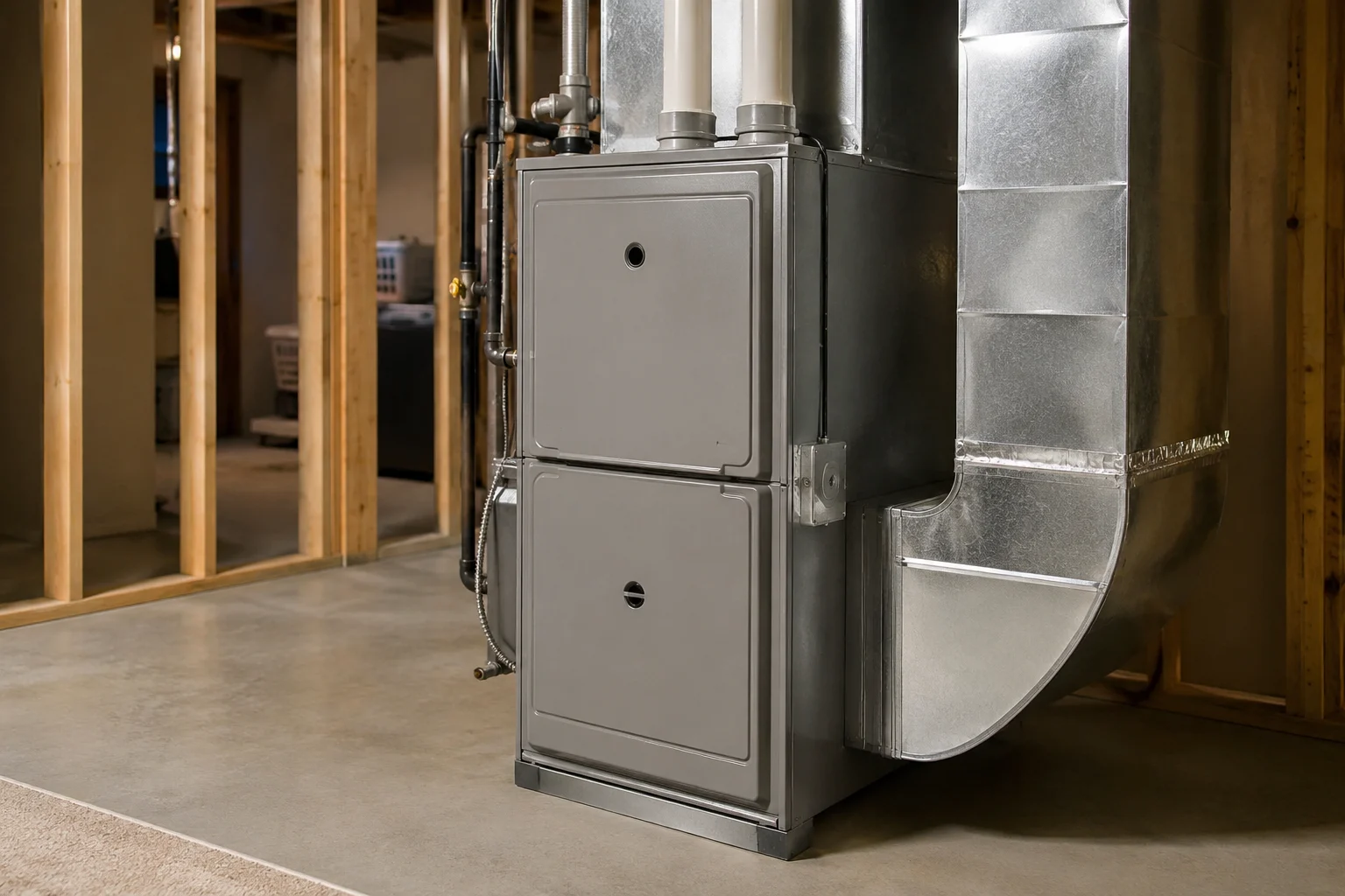 High-efficiency furnace installation for Northern Virginia homes by Golden Arrow Service
